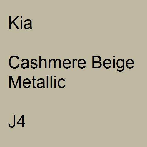 Kia, Cashmere Beige Metallic, J4.